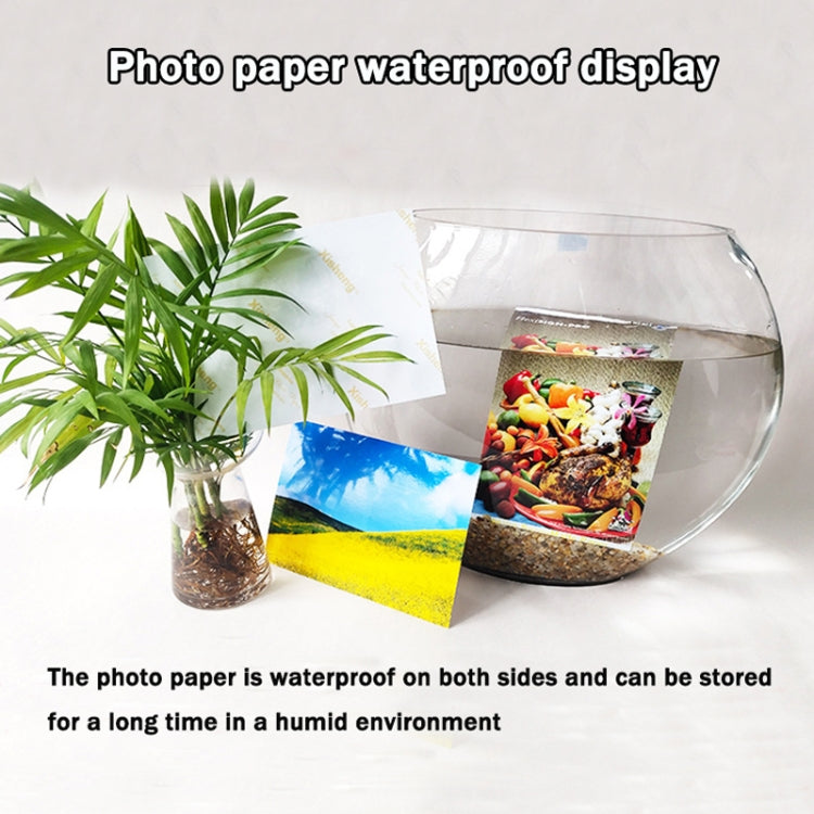 260g Waterproof RC Photo Paper for Brother/Epson/Lenovo/HP/Canon Inkjet Printers, 6 Inch 50 Sheets, 5 -inch 50 Sheets, 7 -inch 50 Sheets, A5 50 Sheets, A4 20 Sheets, A3 20 Sheets, A3+ 20 Sheets