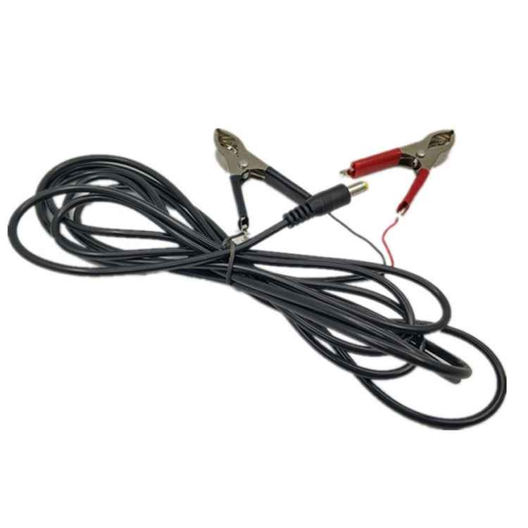 3m DC Battery Clip Line Male Head Rotary Crocodile Cable DC 12V/24V Universal Audio Connection Line, 3m