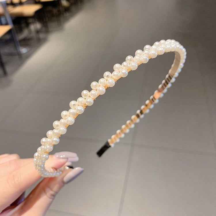 Sweet Pearl Headband Retro Versatile Hair Accessories, 1A, 2B, 3C, 4, 5, 6, 7, 8, 9, 10, 11, 12, 13, 14, 15, 16, 17, 18, 19, 20