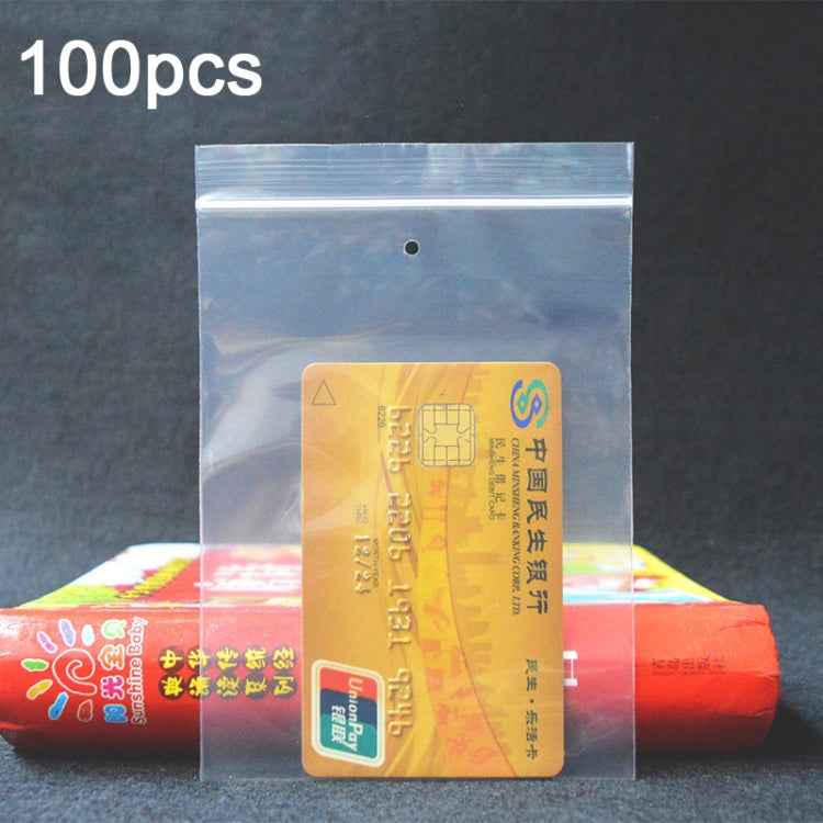 100pcs  Perforated Ziplock Bag Thickened Transparent Packaging Bag Plastic Sealed Bag, 8 x 18cm 12 Silk  Lower Hole, 8 x 18cm 12 Silk No Hole, 8 x 18cm 10 Silk No Hole, 9 x 13cm 10 Silk Lower Hole, 9 x 13cm 10 Silk No Hole, 12 x 18cm 10 Silk Lower Hole...
