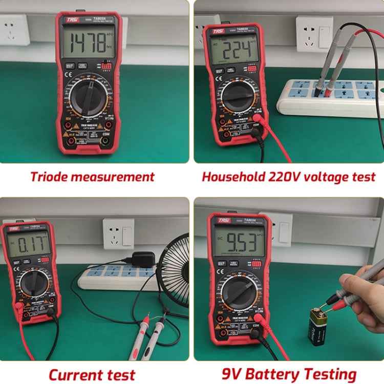 Digital High Precision Multimeter Digital Display Household Multifunction Electrician Multimeter, TASI TA803A, TASI TA803B, TASI TA803C