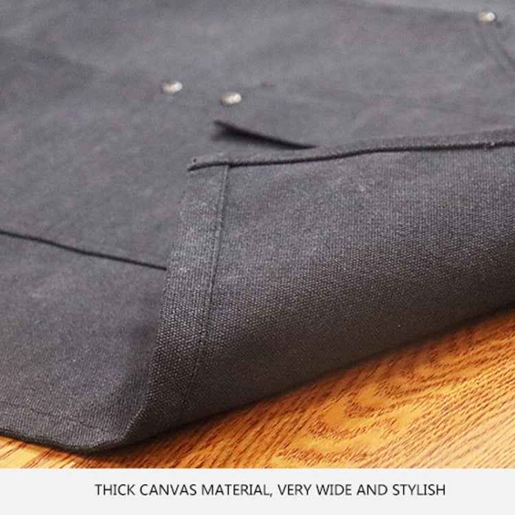 Carpentry Electrician Garden Heavy Canvas Workwear Apron, Black Gray, Black, Army Green, Khaki, Blue, Camel, Belt Black Gray, Belt Black, Belt Army Green, Belt Khaki, Belt Blue, Belt Camel