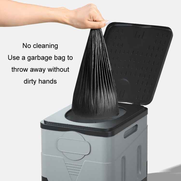 Car Folding Portable Toilet Outdoor Emergency Mobile Toilet, Dark Grey, Army Green, Pure Black