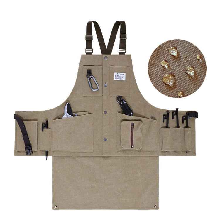 Canvas Electric Craftsmen Multi Pocket Tool Apron
