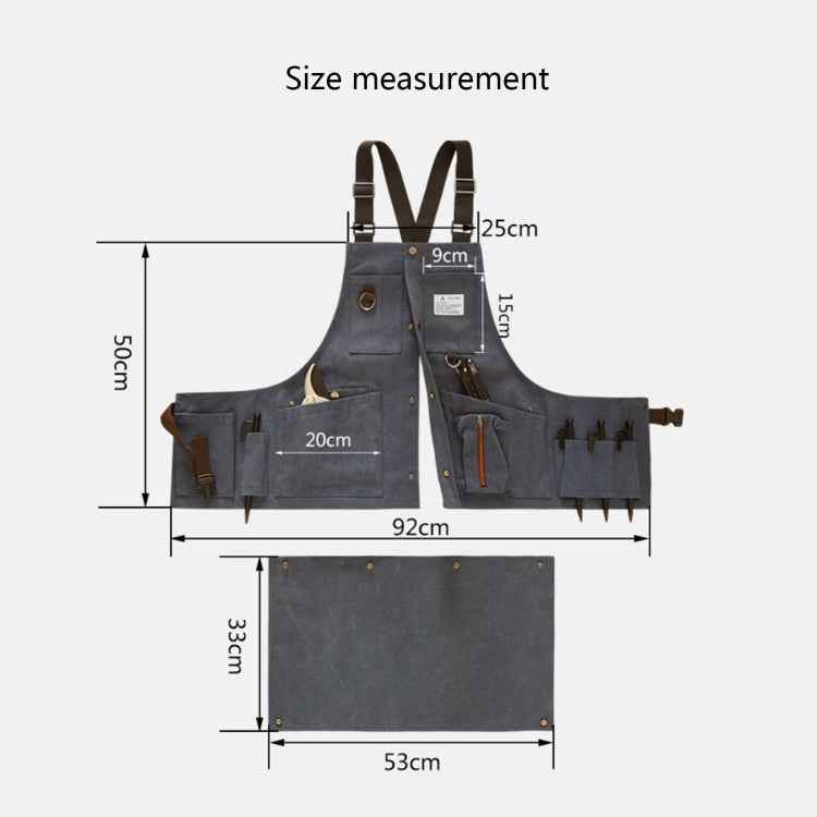 Canvas Electric Craftsmen Multi Pocket Tool Apron