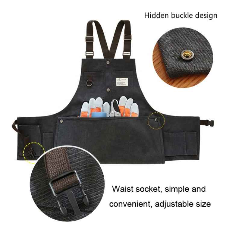 Canvas Electric Craftsmen Multi Pocket Tool Apron