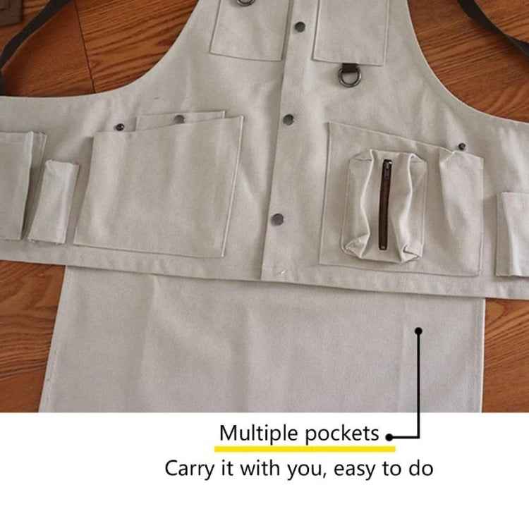Canvas Electric Craftsmen Multi Pocket Tool Apron