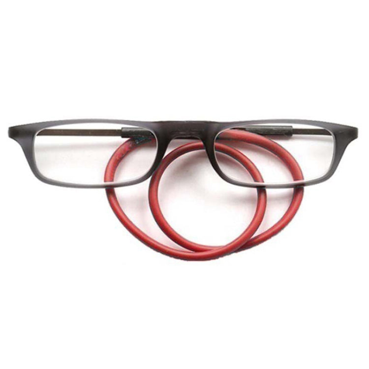 Portable Magnetic Hanging Neck Retractable Reading Glasses, +100, +125, +150, +175, +200, +225, +250, +275, +300, +325, +350