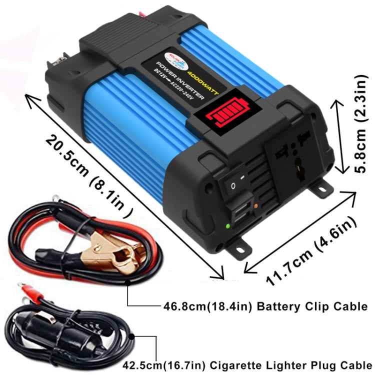 SOLIKE TECH Vehicle Inverter Sine Wave Convertor Auto Inverter, 12V-220V 300W, 12V-110V 300W, 12V-220V 500W, 12V-110V 500W