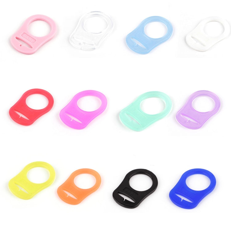 10pcs Dummy Pacifier Holder Clip Adapter Ring Button Style Pacifier Adapter