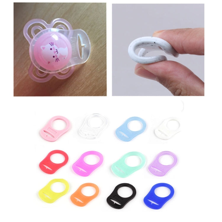 10pcs Dummy Pacifier Holder Clip Adapter Ring Button Style Pacifier Adapter