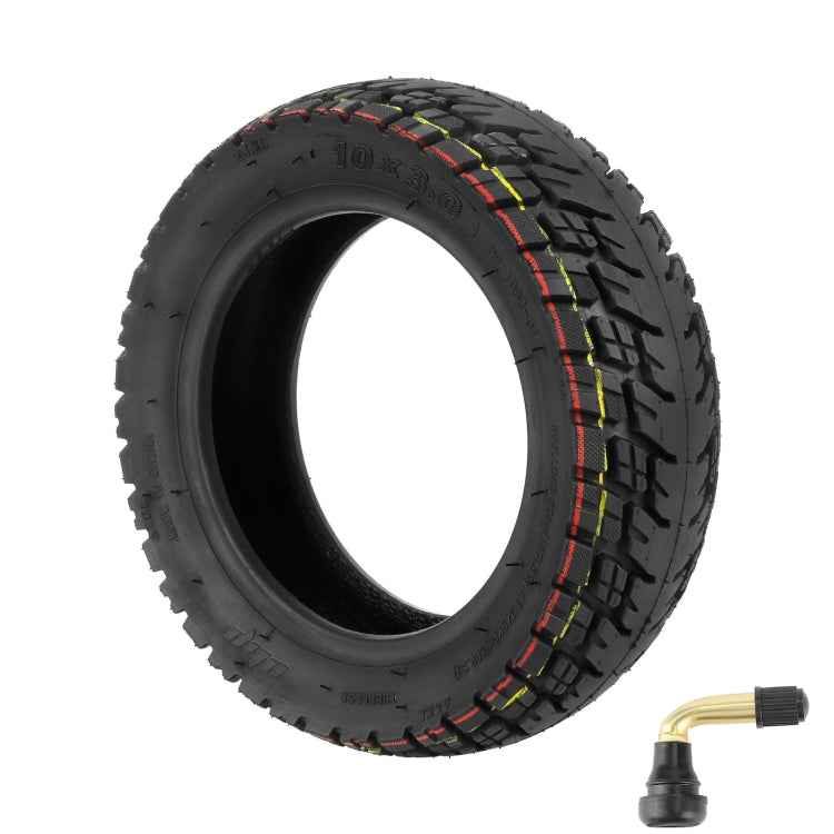Ulip 10 x 3.0 10 Inch Electric Scooter Thickened Off-road Tubeless Tire for Dualtron Zero 10X, Kaabo Wolf Warrior, Kaabo Mantis 10, Without Gas Nozzle, With Gas Nozzle