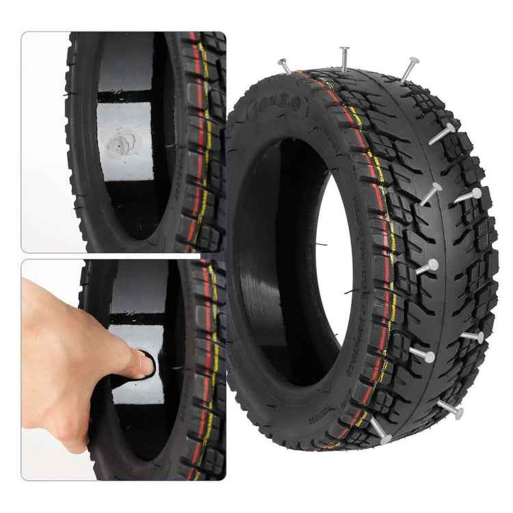 Ulip 10 x 3.0 10 Inch Electric Scooter Thickened Off-road Tubeless Tire for Dualtron Zero 10X, Kaabo Wolf Warrior, Kaabo Mantis 10, Without Gas Nozzle, With Gas Nozzle