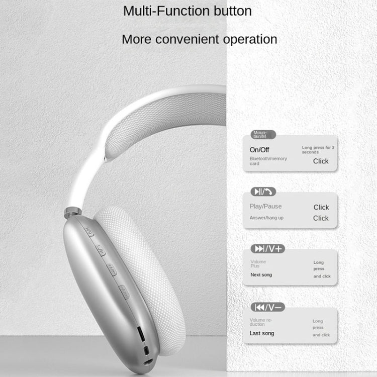 Wireless Bluetooth Headphones Noise Reduction Stereo Gaming Headset