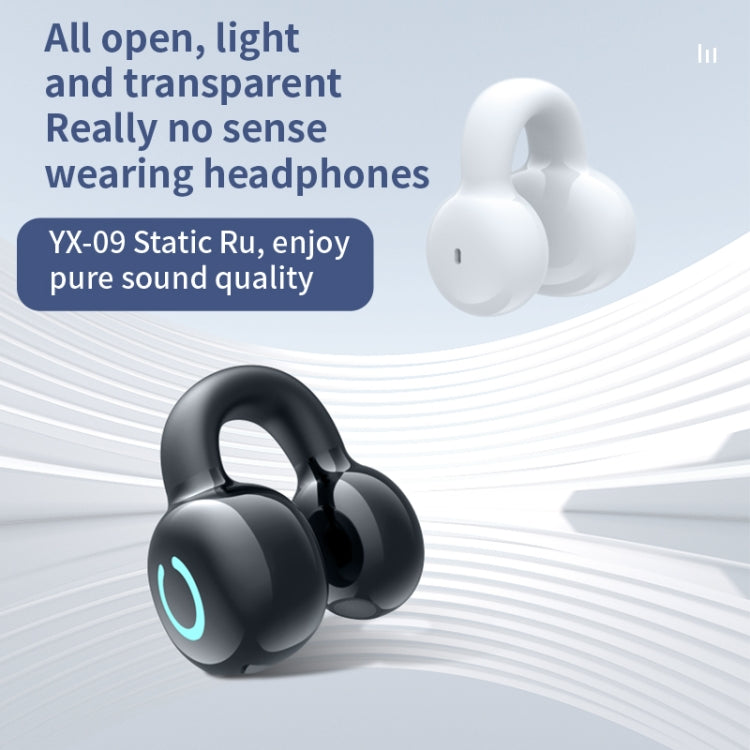 Single Ear Stereo Ear Clamp Type Bone Conduction Bluetooth Earphone, YX09 (Pink), YX09 (Skin Color), YX09 (Black), YX09 (White)