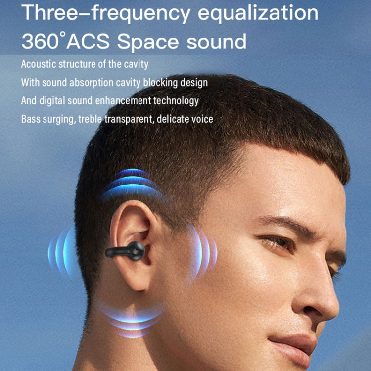 Ear Clip Type With Charging Warehouse Touch Bone Conduction Bluetooth Earphone, Black, Grey, Pink, Blue, Skin Color, Purple