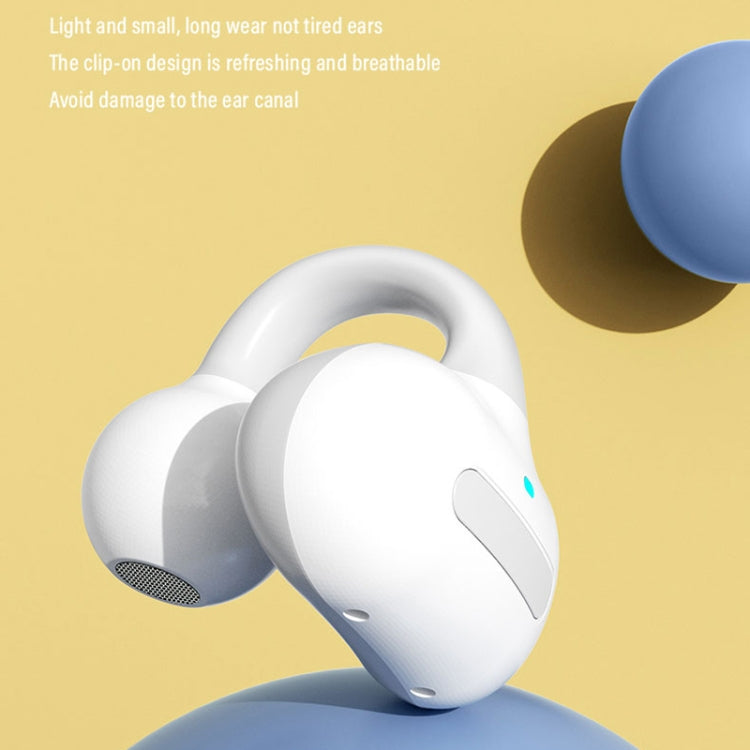 Ear Clip Type With Charging Warehouse Touch Bone Conduction Bluetooth Earphone, Black, Grey, Pink, Blue, Skin Color, Purple