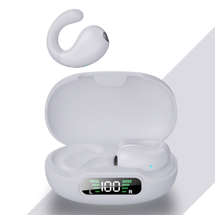 Clip-on Wireless Bluetooth Earphone With Digital Charging Compartment