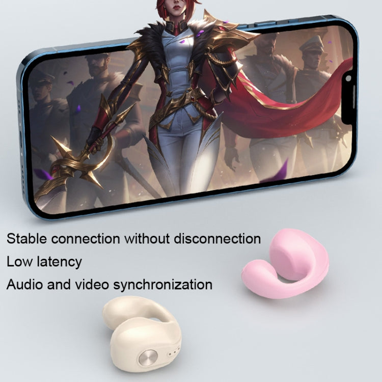 Single Ear Bone Conduction Bluetooth Earphone In-Ear Wearable Running Sports Mini, Single Ear (Pink), Single Ear (Blue), Single Ear (White), Single Ear (Skin Color), Single Ear (Black)