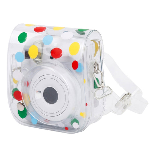 For Fujifilm Instax Mini 12 / 11 Transparent Digital Camera Case, Color Wave Dot