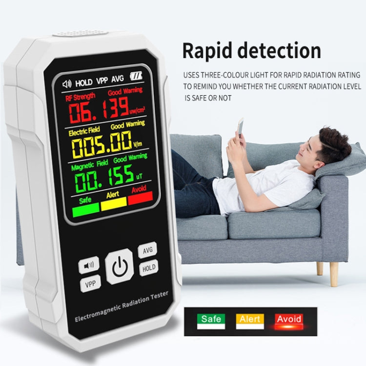 Electromagnetic Radiation Detector High Frequency Radiation Detector, VT-ER1 Black, VT-ER1 White