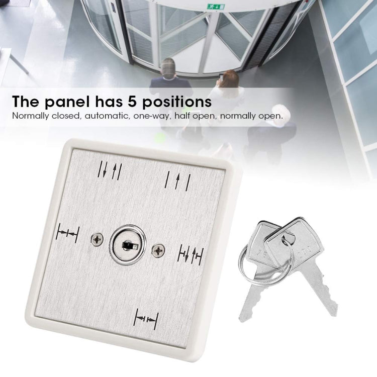 5 Position Key Switch Automatic Door Access Control, KS-FIVE