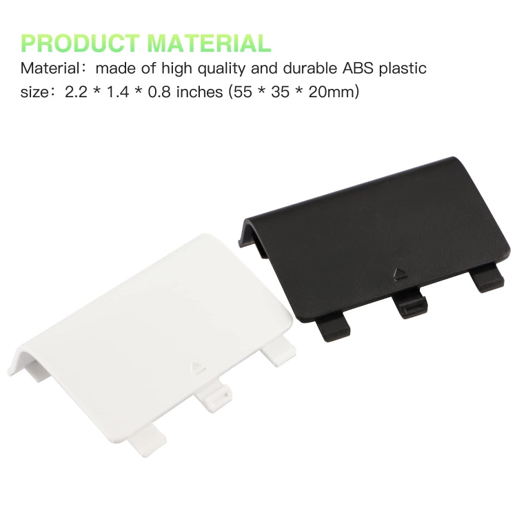 For Xbox One 5pcs Wireless Controller Battery Cover Replacement Battery Doors, Red, Black