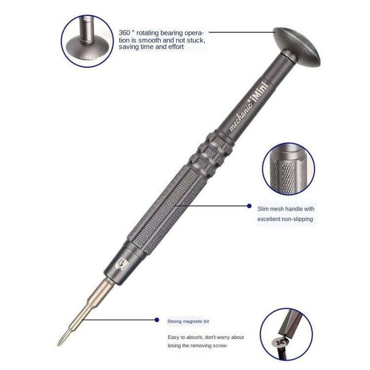 MECHANIC iMini Series Mobile Phone Repair Glasses Screw Batch Clock Tool, Five Star 0.8, Triangle 0.6, Phillips 1.5, Phillips 1.2, Phillips 2.5, T2