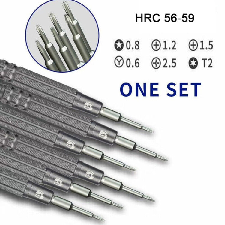 MECHANIC iMini Series Mobile Phone Repair Glasses Screw Batch Clock Tool, Five Star 0.8, Triangle 0.6, Phillips 1.5, Phillips 1.2, Phillips 2.5, T2