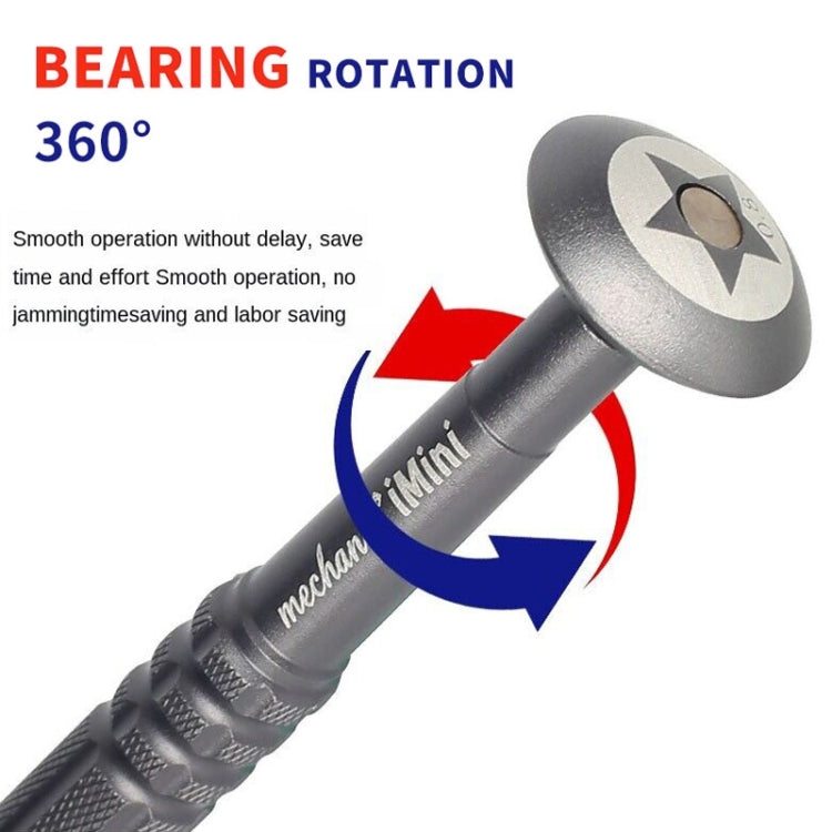 MECHANIC iMini Series Mobile Phone Repair Glasses Screw Batch Clock Tool, Five Star 0.8, Triangle 0.6, Phillips 1.5, Phillips 1.2, Phillips 2.5, T2