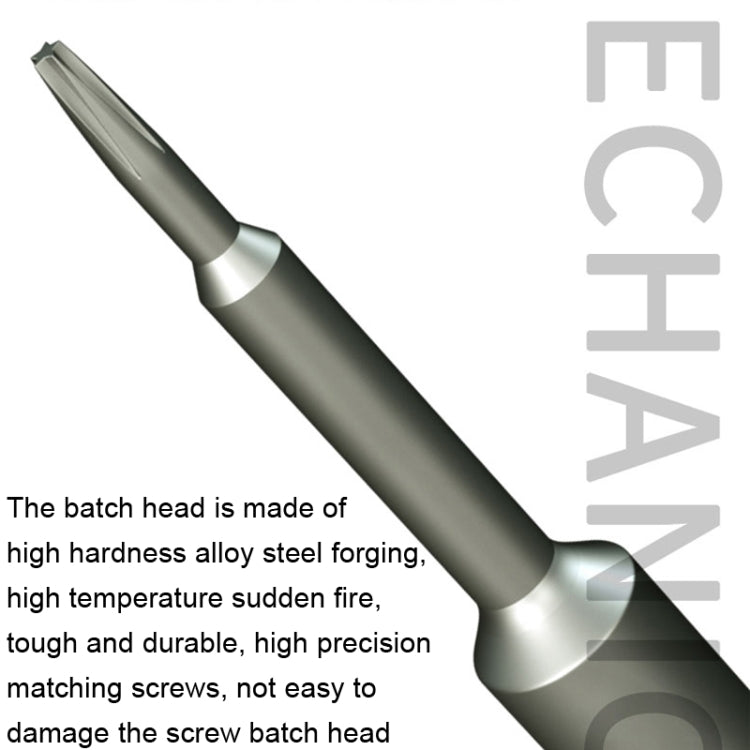 MECHANIC iMini Series Mobile Phone Repair Glasses Screw Batch Clock Tool, Five Star 0.8, Triangle 0.6, Phillips 1.5, Phillips 1.2, Phillips 2.5, T2