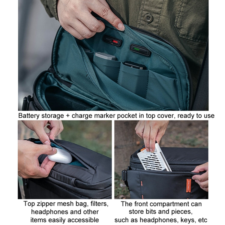 PGYTECH OneMo Stabilizer Drone Micro Camera Single Shoulder Storage Bag, 7L, 11L