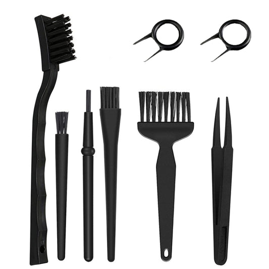 Anti-Static Computer Cleaning Brush Tweezer Set Sweep Keyboard, 8pcs/set