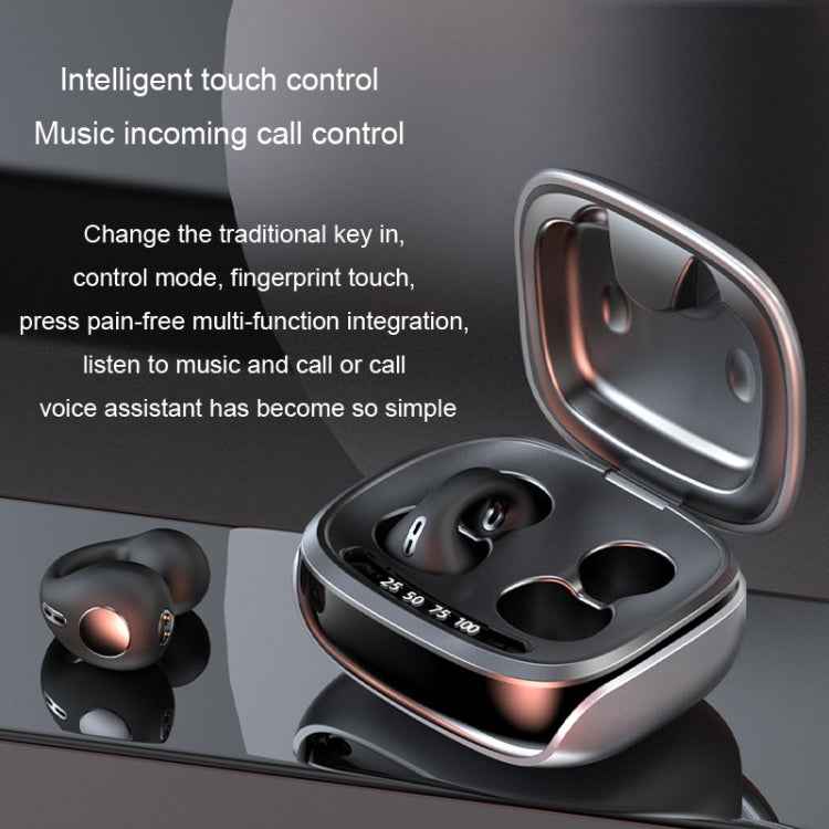 JX80 TWS Wireless Bone Conduction Clip-On Ear Noise Reduction Bluetooth Headset