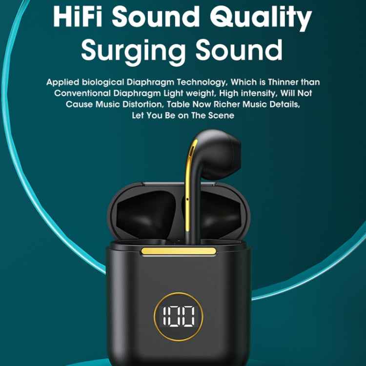 X1 TWS  LED Digital Display Wireless Noise Reduction Sport Bluetooth Headphone