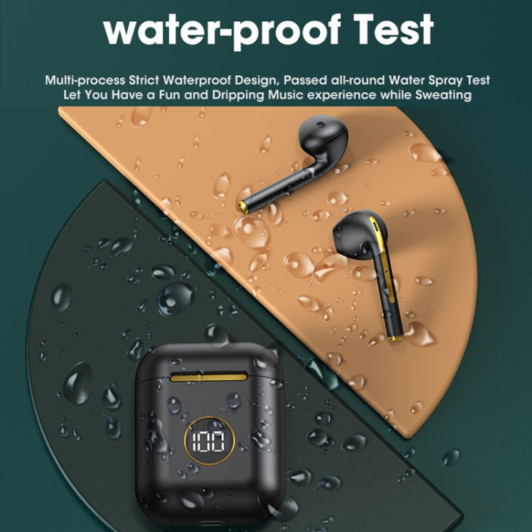 X1 TWS  LED Digital Display Wireless Noise Reduction Sport Bluetooth Headphone