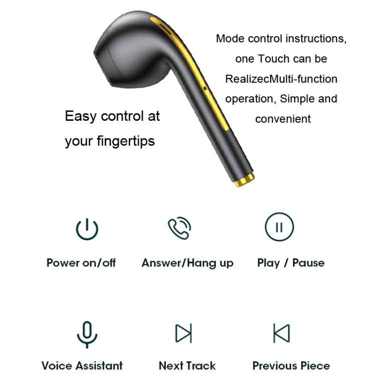 X1 TWS  LED Digital Display Wireless Noise Reduction Sport Bluetooth Headphone
