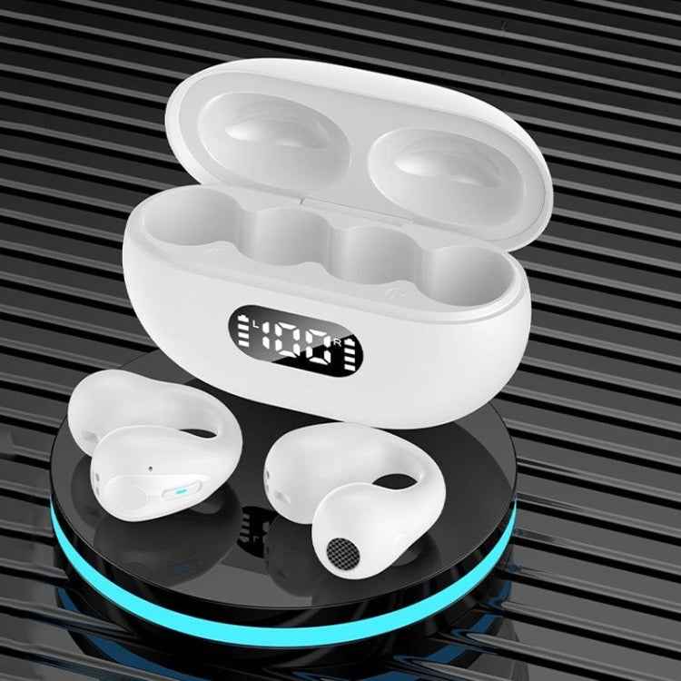 LED Digital Display Ear Clip Wireless Noise Reduction Bluetooth Headphone