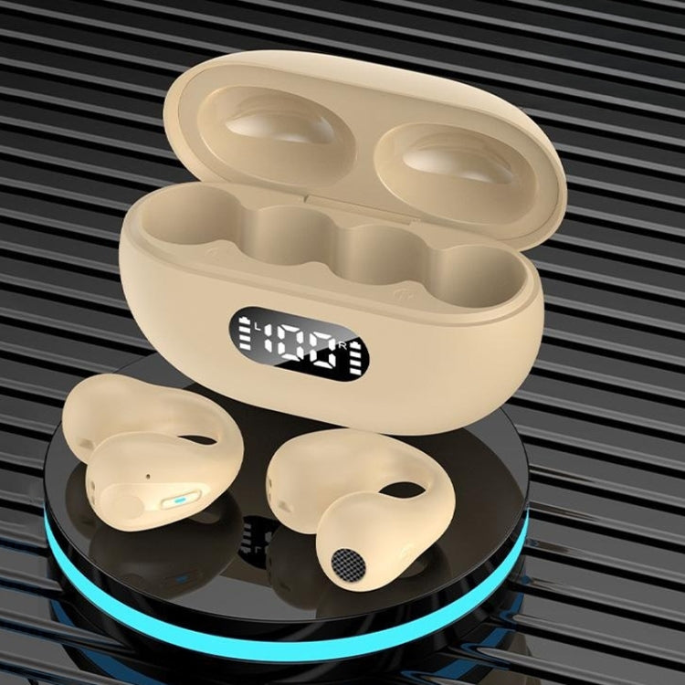 LED Digital Display Ear Clip Wireless Noise Reduction Bluetooth Headphone