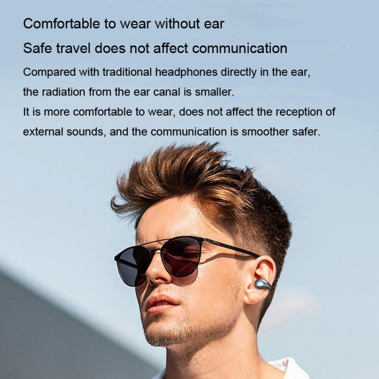 Wireless Ear Clip Noise Reduction Bluetooth Headphone Bone Conduction No Delay Headset