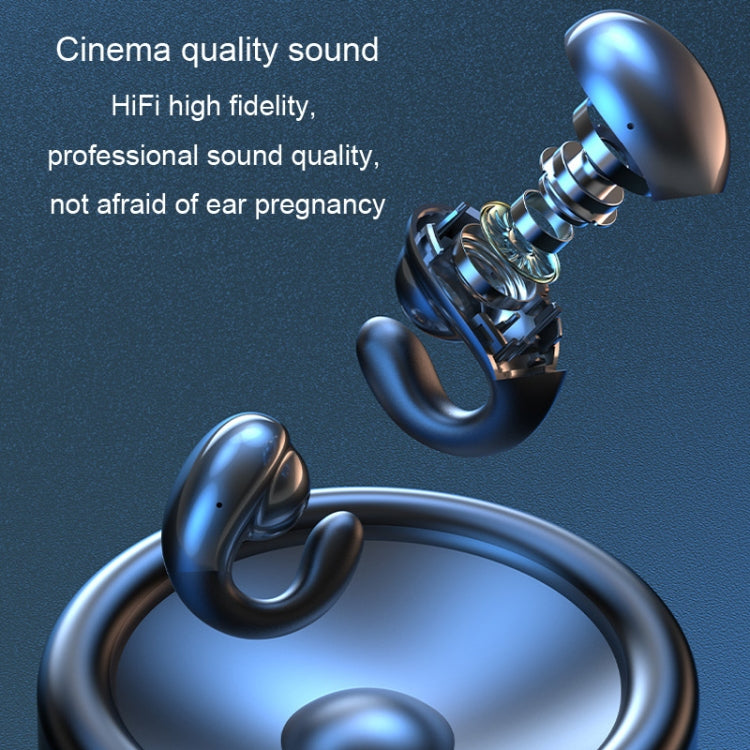 Wireless Ear Clip Noise Reduction Bluetooth Headphone Bone Conduction No Delay Headset