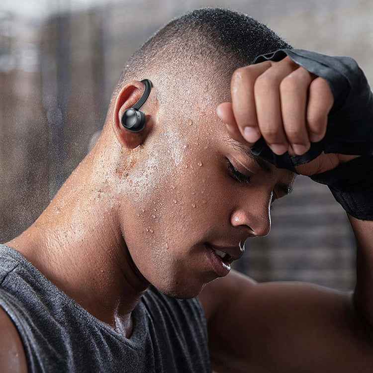 TWS Ear-Mounted LED Digital Display Noise Reduction Bluetooth Earphones With Power Bank Function