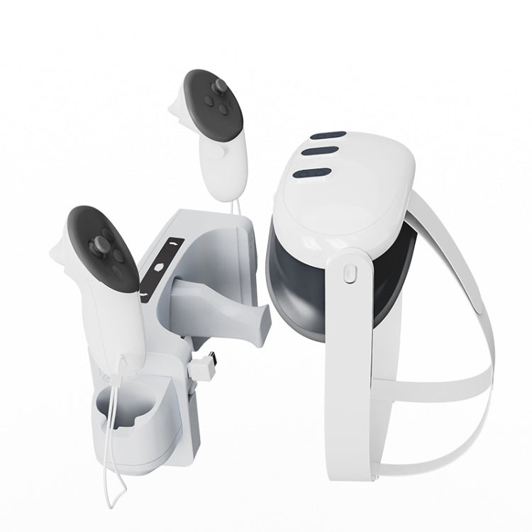 For Meta Quest 3 VR Helmet Charging Base Wall-mounted Fast Charging Rack With LED Indicator