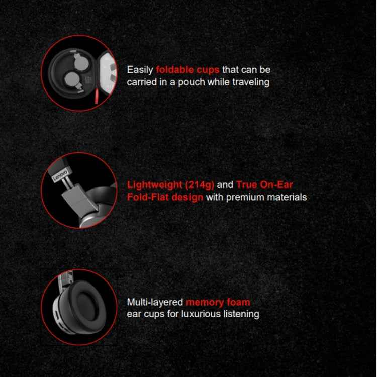 Lenovo  ThinkPad X1 Head-mounted Active Noise Reduction Bluetooth Headphones