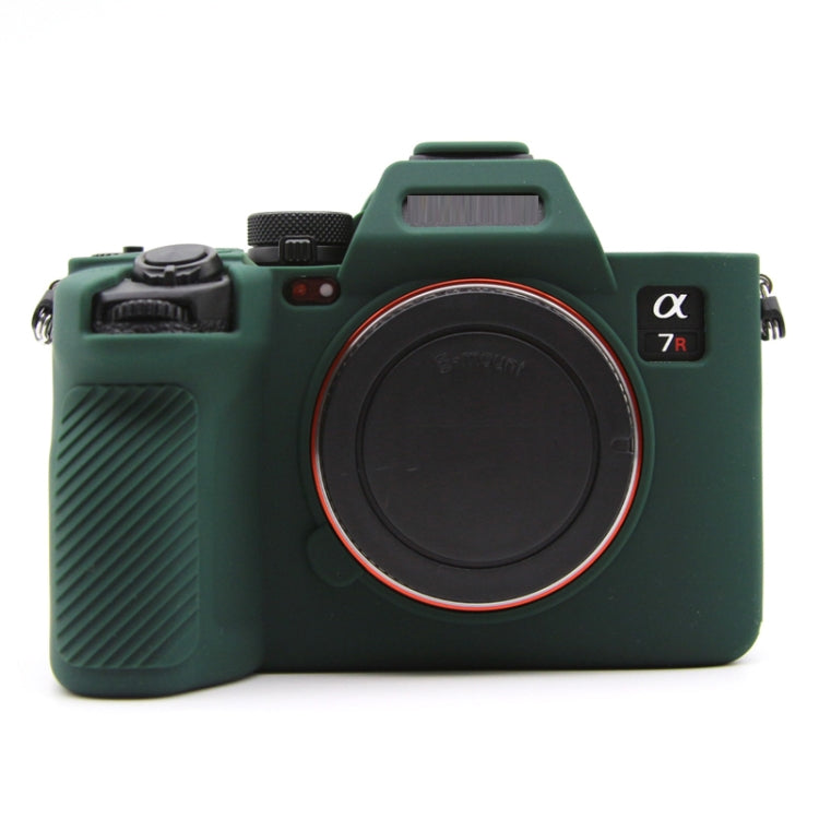 For Sony A7RV Mirrorless Camera Protective Silicone Case, Yellow, Red, Camouflage, Black, Dark Green, Coffee, White, Blue