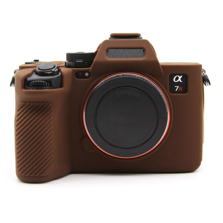 For Sony A7RV Mirrorless Camera Protective Silicone Case, Yellow, Red, Camouflage, Black, Dark Green, Coffee, White, Blue