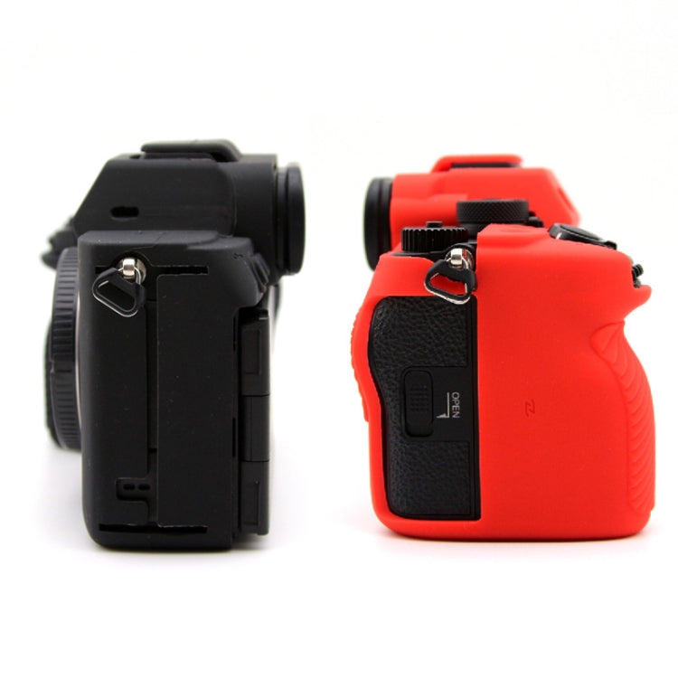For Sony A7RV Mirrorless Camera Protective Silicone Case, Yellow, Red, Camouflage, Black, Dark Green, Coffee, White, Blue
