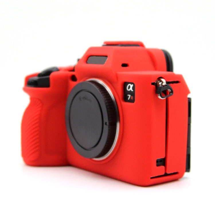 For Sony A7RV Mirrorless Camera Protective Silicone Case, Yellow, Red, Camouflage, Black, Dark Green, Coffee, White, Blue