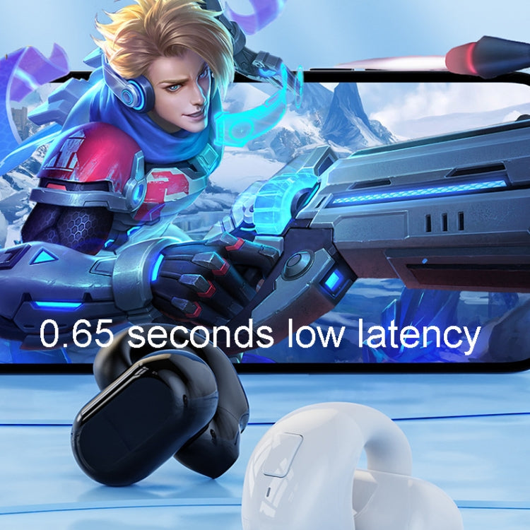 Clip-On Single Ear Bluetooth Earphone Wireless Earphone For Sports And Gaming, Box