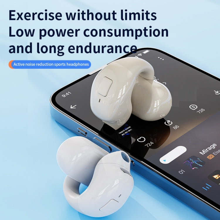 Clip-On Single Ear Bluetooth Earphone Wireless Earphone For Sports And Gaming, Box